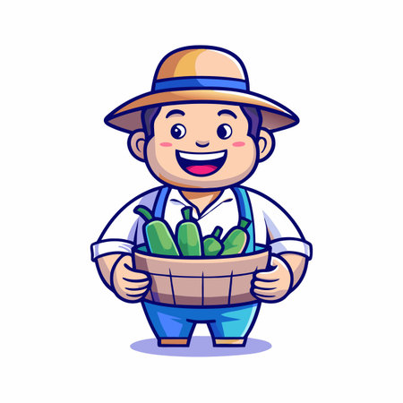 Illustration of Farmer Activityのイラスト素材