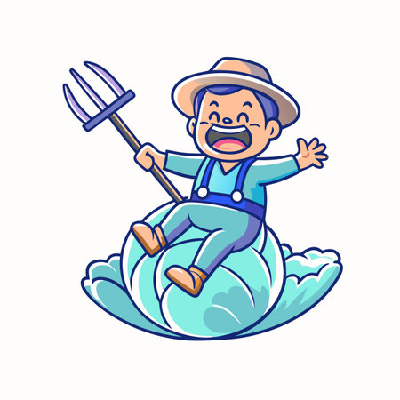 Illustration of Farmer Activityのイラスト素材