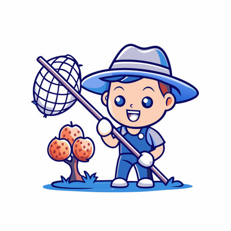 Illustration of Farmer Activityのイラスト素材