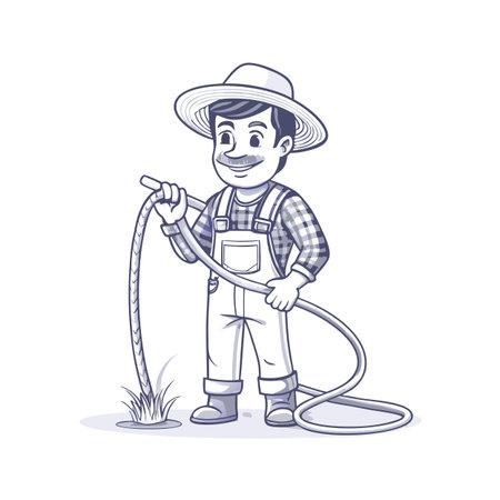 Illustration of Farmer Activityのイラスト素材
