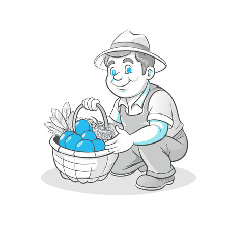 Illustration of Farmer Activityのイラスト素材