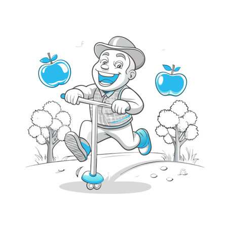 Illustration of Farmer Activityのイラスト素材