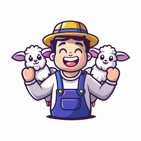Illustration of Farmer Activityのイラスト素材