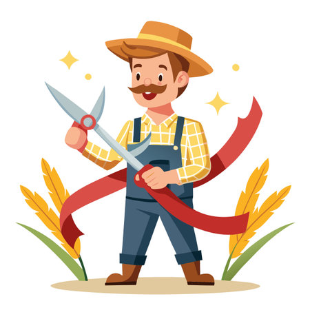 Illustration of Farmer Activityのイラスト素材