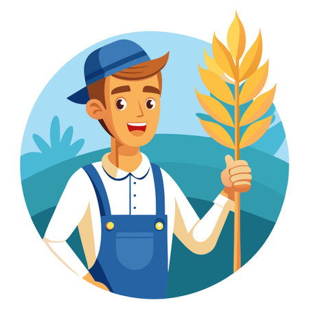 Illustration of Farmer Activityのイラスト素材
