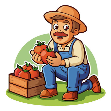 Illustration of Farmer Activityのイラスト素材