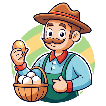 Illustration of Farmer Activityのイラスト素材