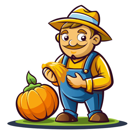 Illustration of Farmer Activityのイラスト素材