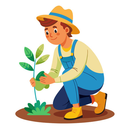 Illustration of Farmer Activityのイラスト素材