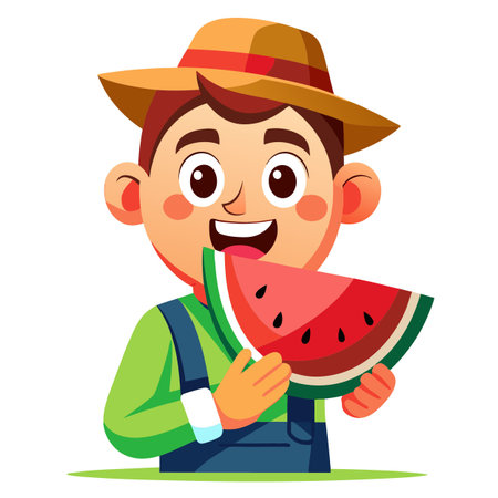 Illustration of Farmer Activityのイラスト素材