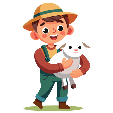 Illustration of Farmer Activityのイラスト素材