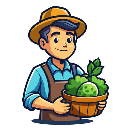 Illustration of Farmer Activityのイラスト素材