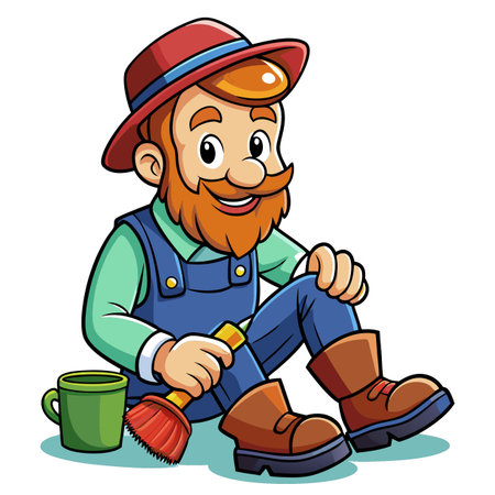 Illustration of Farmer Activityのイラスト素材