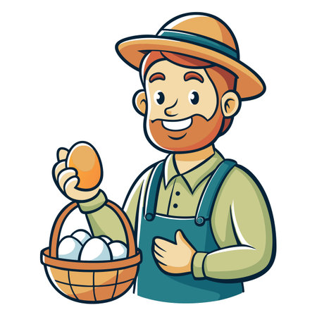 Illustration of Farmer Activityのイラスト素材
