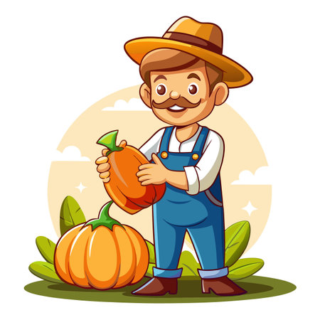 Illustration of Farmer Activityのイラスト素材