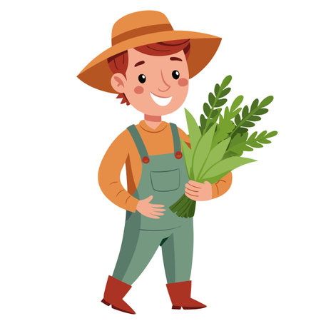 Illustration of Farmer Activityのイラスト素材