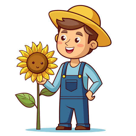 Illustration of Farmer Activityのイラスト素材