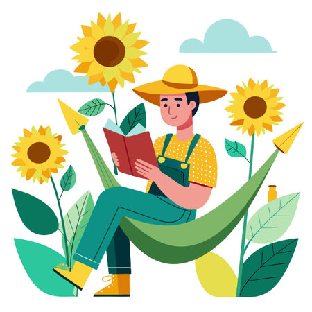 Illustration of Farmer Activityのイラスト素材