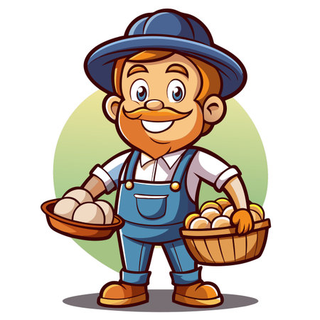 Illustration of Farmer Activityのイラスト素材