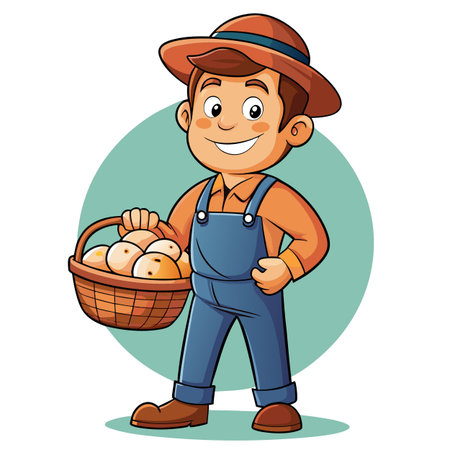 Illustration of Farmer Activityのイラスト素材