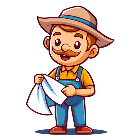 Illustration of Farmer Activityのイラスト素材