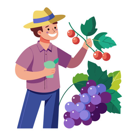 Illustration of Farmer Activityのイラスト素材