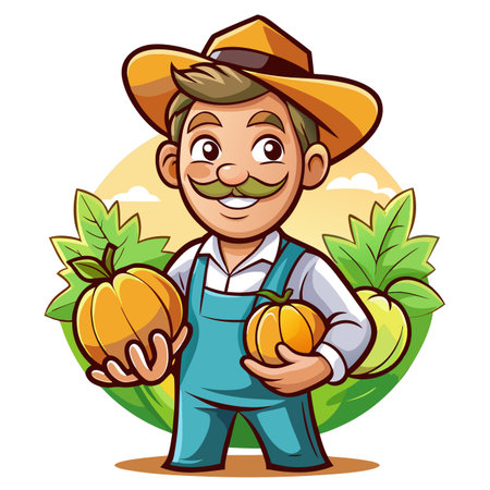 Illustration of Farmer Activityのイラスト素材