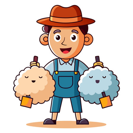 Illustration of Farmer Activityのイラスト素材