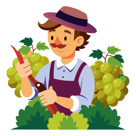 Illustration of Farmer Activityのイラスト素材