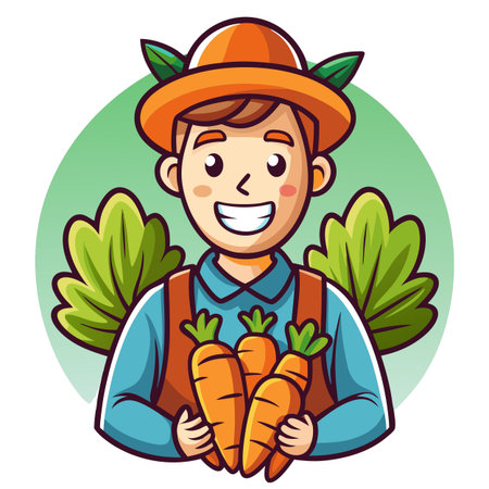 Illustration of Farmer Activityのイラスト素材