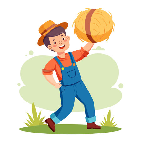 Illustration of Farmer Activityのイラスト素材