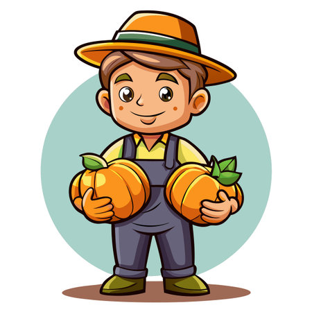 Illustration of Farmer Activityのイラスト素材