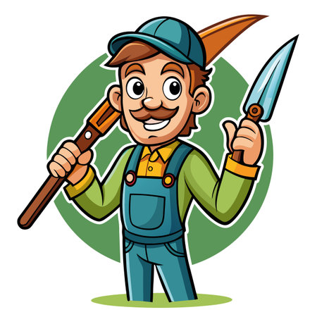 Illustration of Farmer Activityのイラスト素材