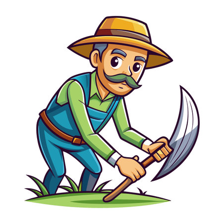 Illustration of Farmer Activityのイラスト素材