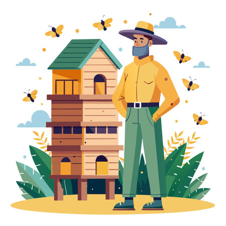 Illustration of Farmer Activityのイラスト素材