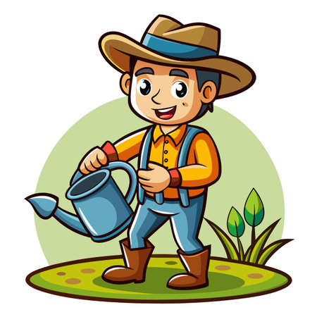 Illustration of Farmer Activityのイラスト素材