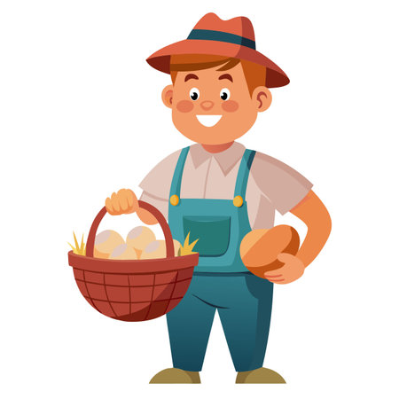 Illustration of Farmer Activityのイラスト素材