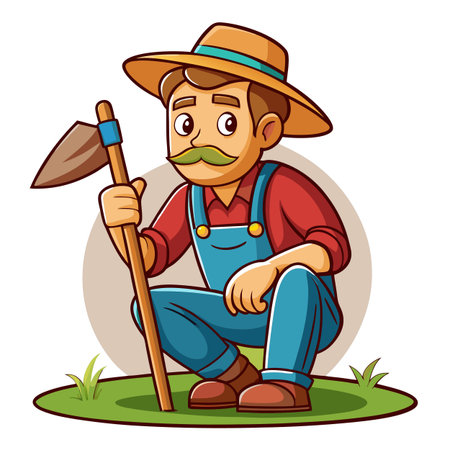 Illustration of Farmer Activityのイラスト素材