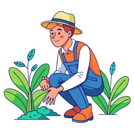 Illustration of Farmer Activityのイラスト素材