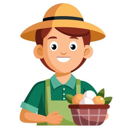 Illustration of Farmer Activityのイラスト素材