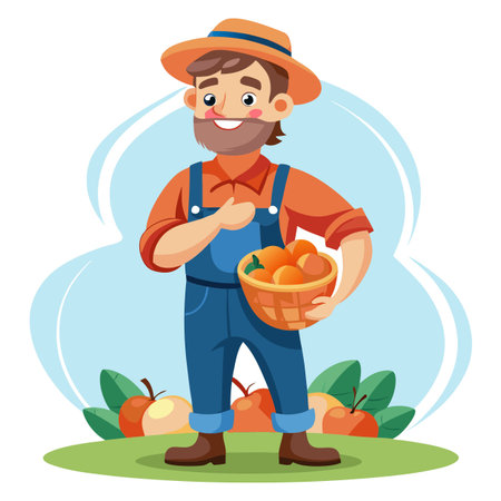 Illustration of Farmer Activityのイラスト素材