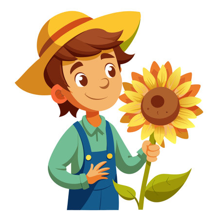 Illustration of Farmer Activityのイラスト素材