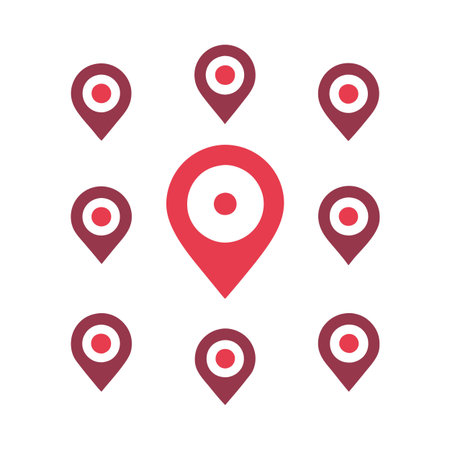 Set of Location icons symbolのイラスト素材