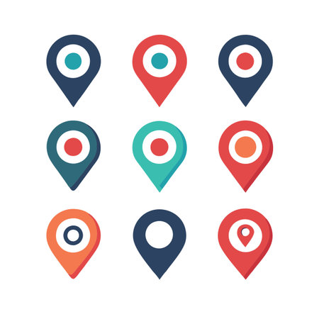 Set of Location icons symbolのイラスト素材