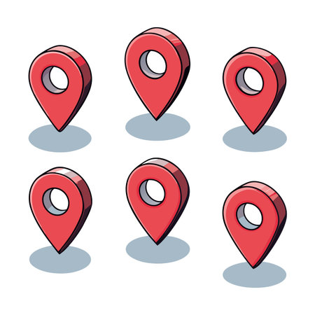 Set of Location icons symbolのイラスト素材