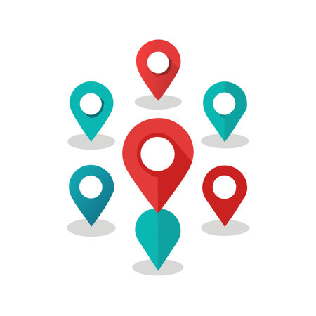 Set of Location icons symbolのイラスト素材