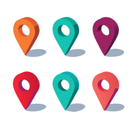 Set of Location icons symbolのイラスト素材