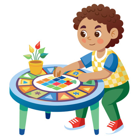 Illustration of painting activityのイラスト素材