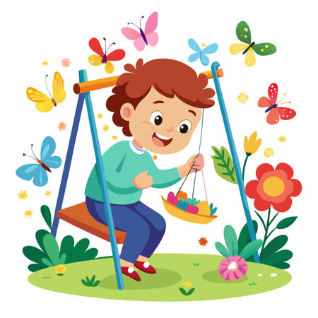 Illustration of painting activityのイラスト素材