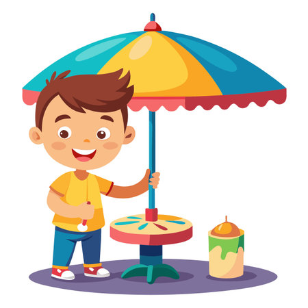 Illustration of painting activityのイラスト素材